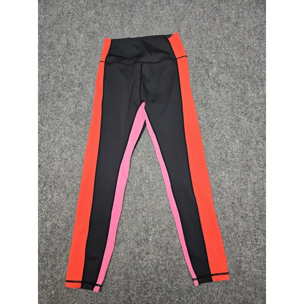 Wilo Leggings Womens Medium High Rise Yoga Pants Athletic Colorblock Stretch